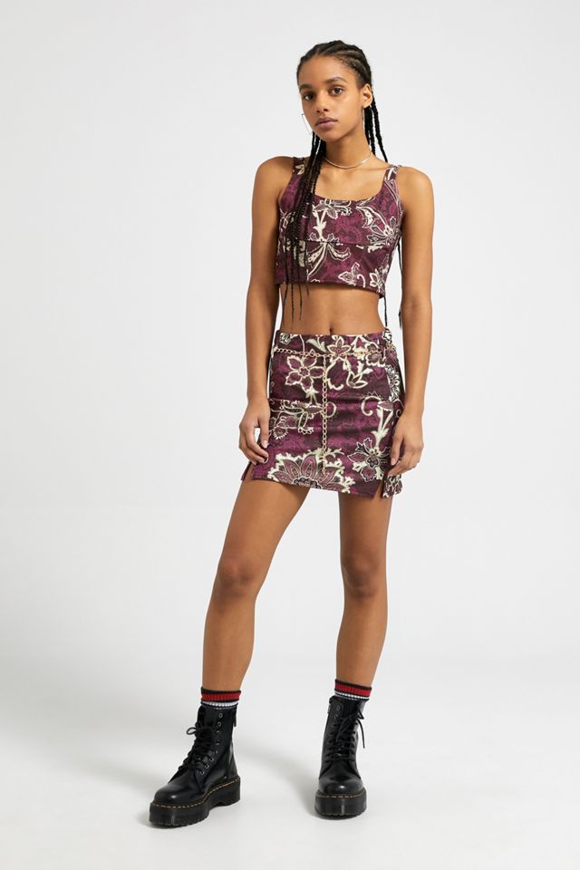 Urban Outfitters​​​​​​​ Archive - Mini-jupe imprimé cachemire pailleté #1