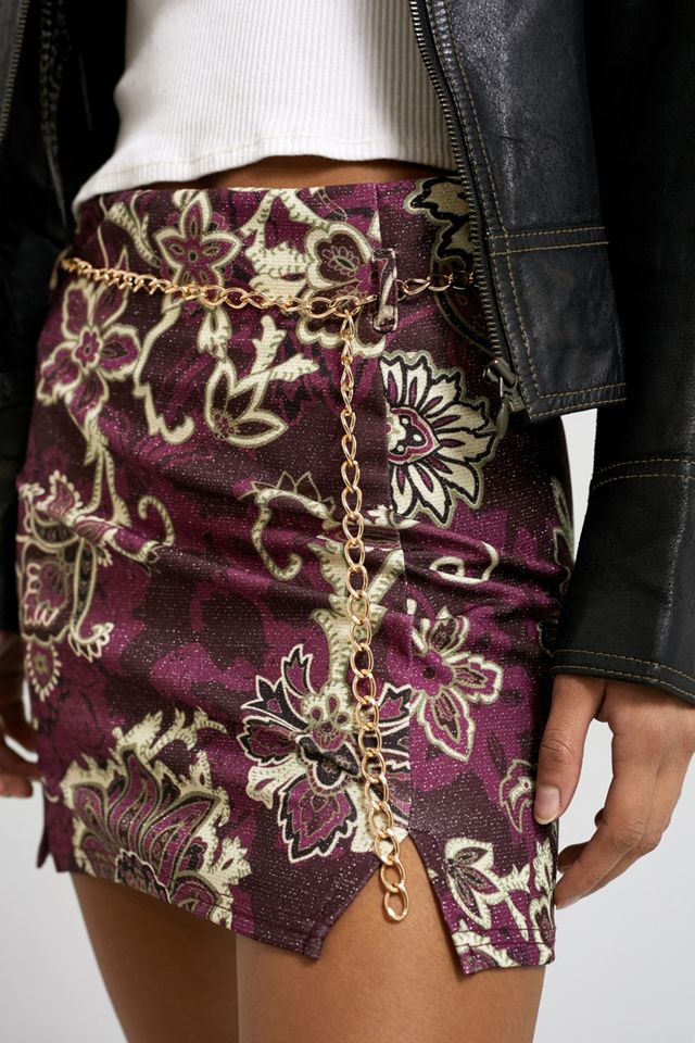 Urban Outfitters​​​​​​​ Archive - Mini-jupe imprimé cachemire pailleté #3