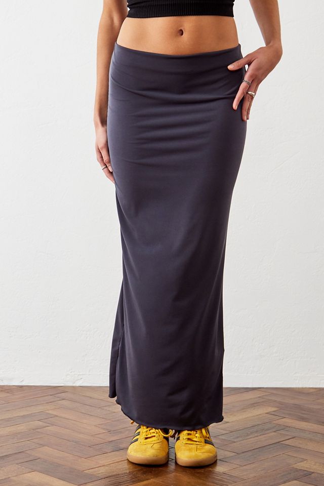 Archive At UO Charcoal Jersey Maxi Gonna #1