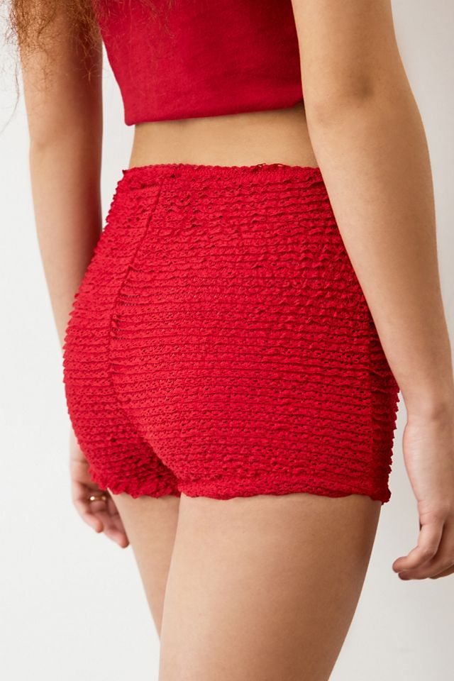 Archive At UO Red Lace Bloomer Shorts #3