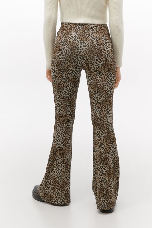 Urban Outfitters Archive Glitter Leopard Flare Trousers #3