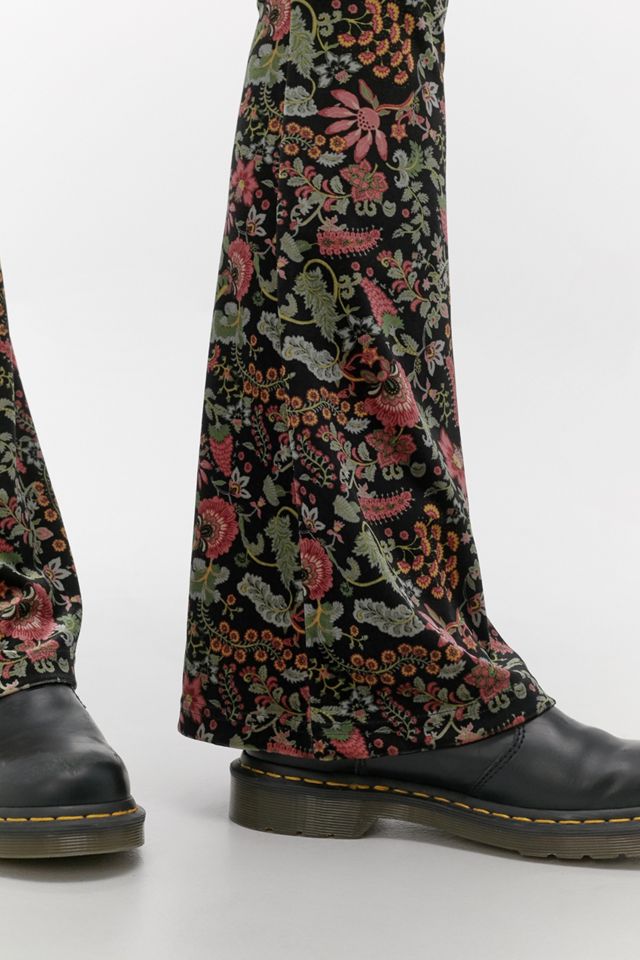 Urban Renewal Archive - Pantalon évasé en velours imprimé rideau floral #2