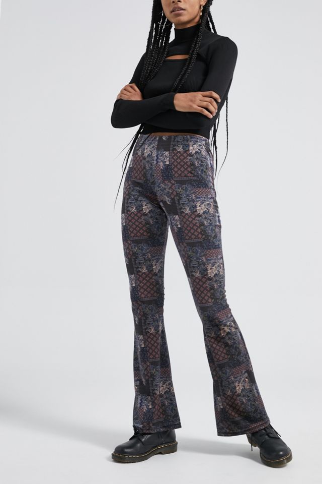 Urban Outfitters Archive Velvet Patchwork Flare Trousers #2