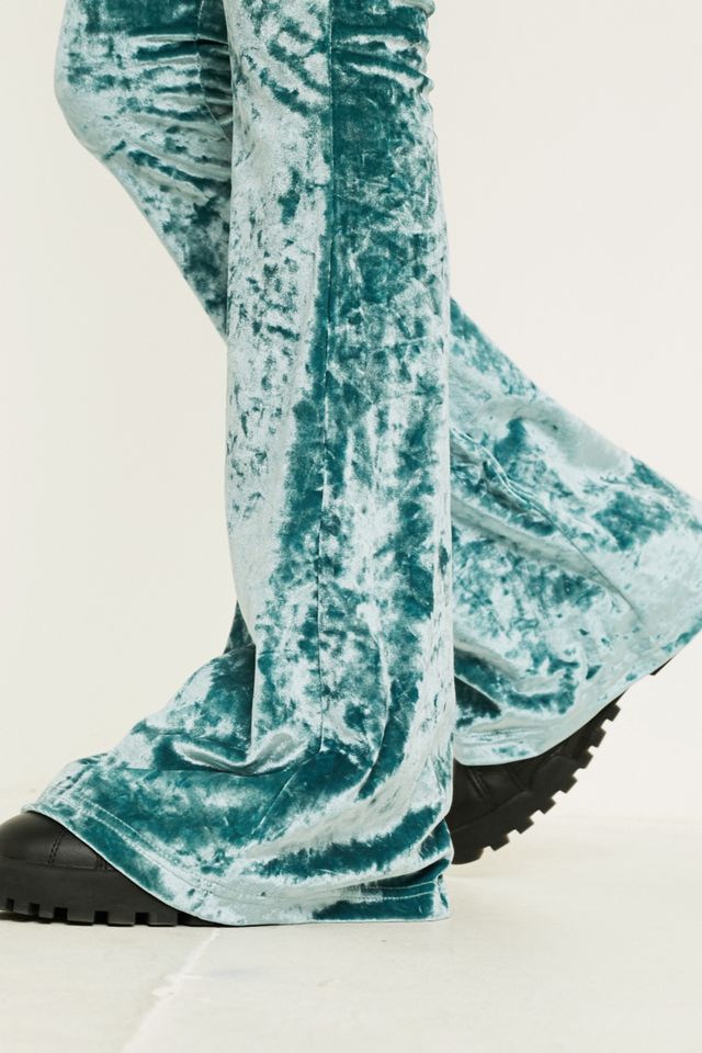 Urban Renewal Vintage Remnants - Pantalon évasé en velours menthe poudrée #4