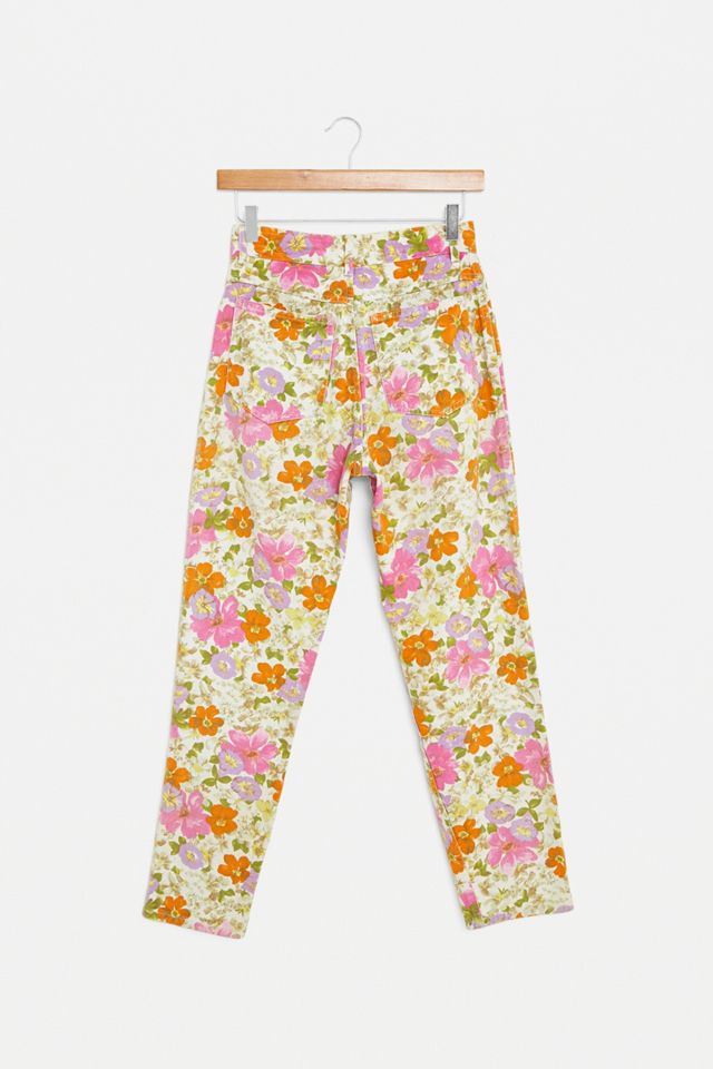 Urban Renewal One-Of-A-Kind – Geblümte Jeans „Penny“  #2