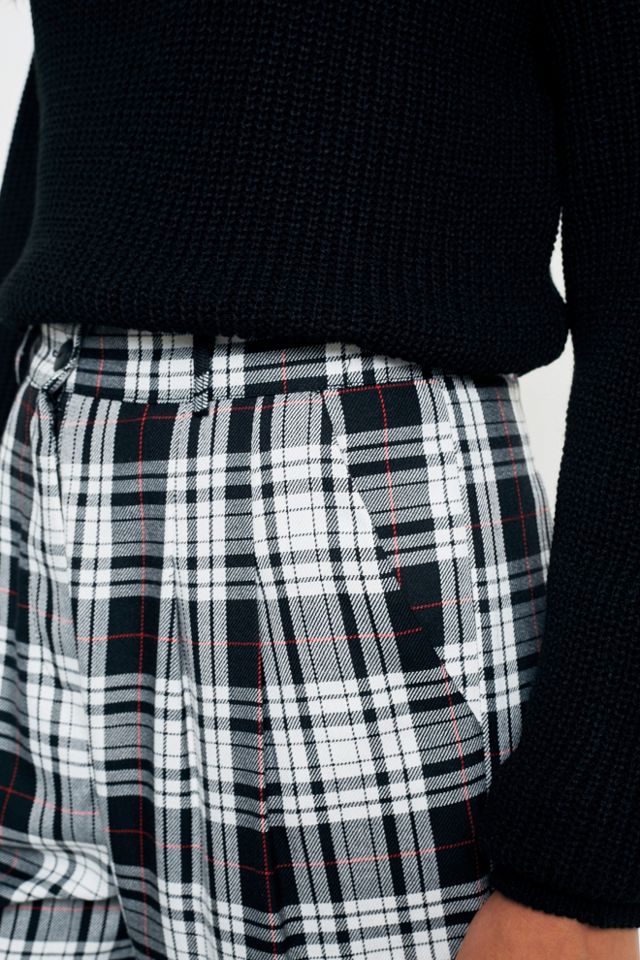 Urban Renewal Vintage Remnants Black and White Checked Trousers #3