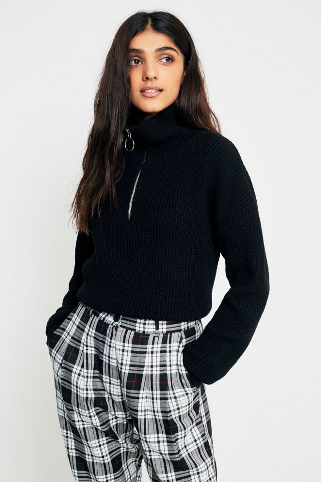 Urban Renewal Vintage Remnants Black and White Checked Trousers #5