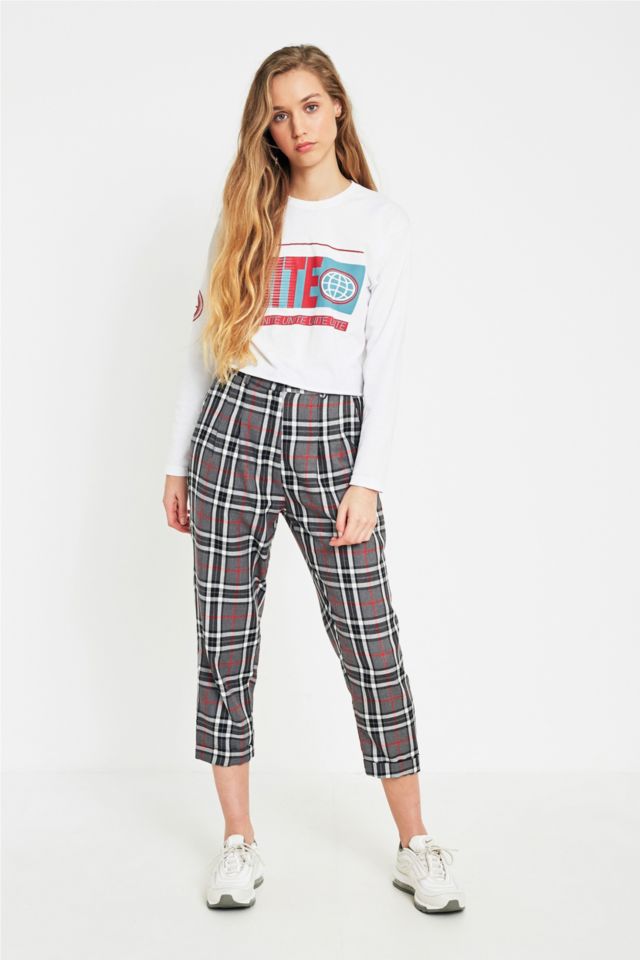 Urban Renewal Vintage Remnants Grey Rupert Checked Trousers | Urban ...