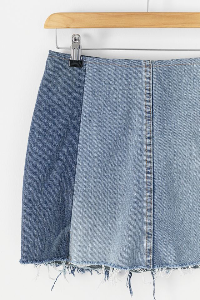 Urban Renewal Remade From Vintage Patched Denim Mini Skirt #2