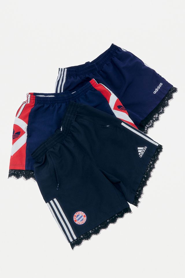 Urban Renewal Remade From Vintage Navy Lace Trim Shorts | Urban