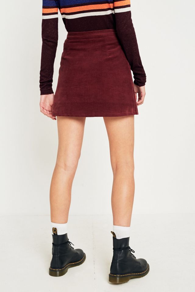 Urban Renewal Re-Made Corduroy Zip-Through Mini Skirt  #3