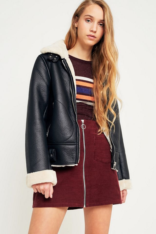 Urban Renewal Re-Made Corduroy Zip-Through Mini Skirt  #5