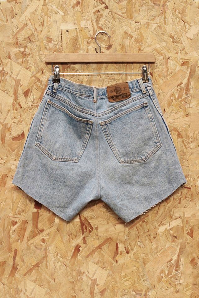 Urban Renewal Remade From Vintage Bandana Patch Light Wash Denim Shorts #2