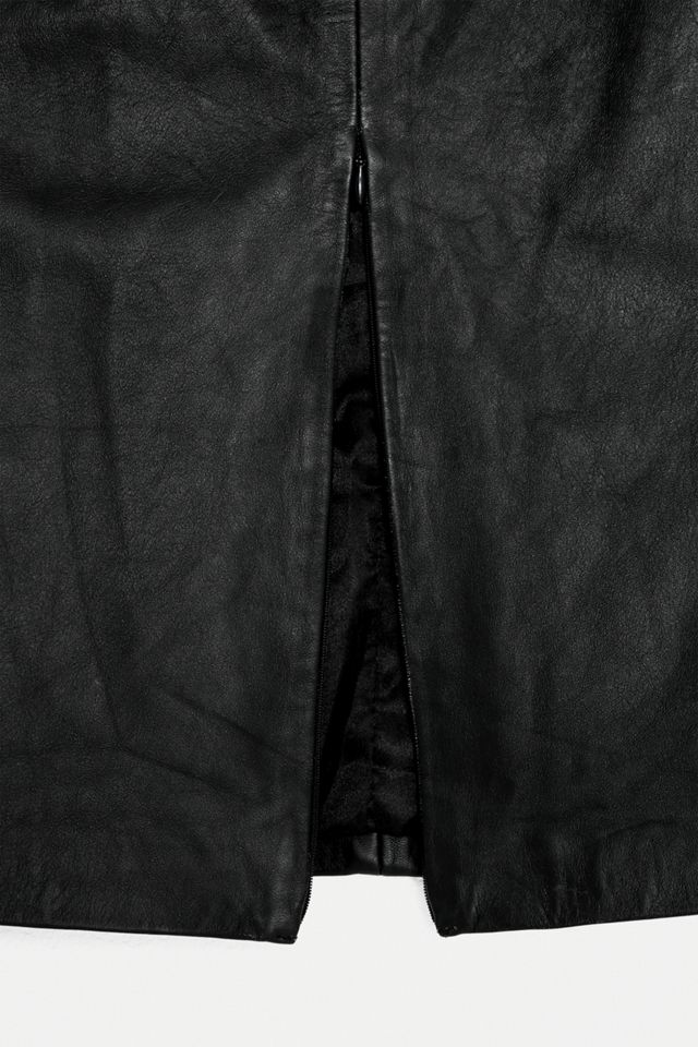 Urban Renewal One-Of-A-Kind - Jupe midi en cuir pur #1
