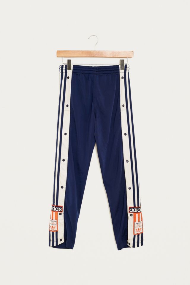 Adidas popper pants womens blue hotsell