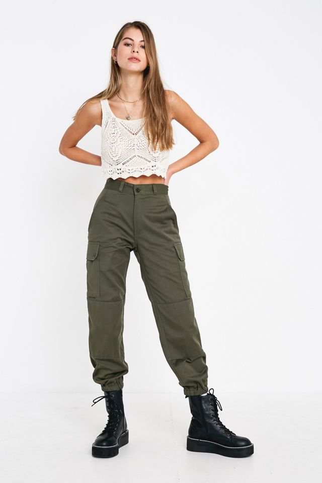 Urban Renewal Salvaged Deadstock Olive French Trousers | Urban ...