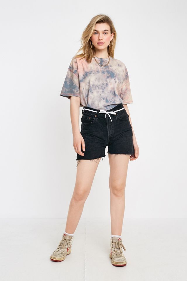 Urban Renewal Remade From Vintage Levi’s Black Denim Shorts #3