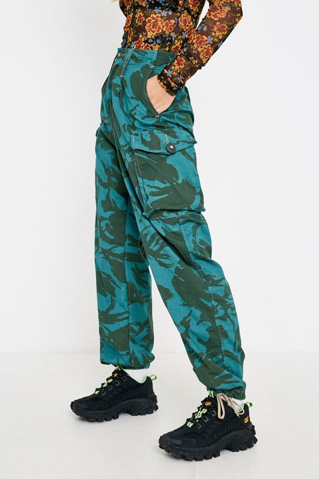 Urban Renewal Remade Pantaloni Camo Turchesi Overdyed #2