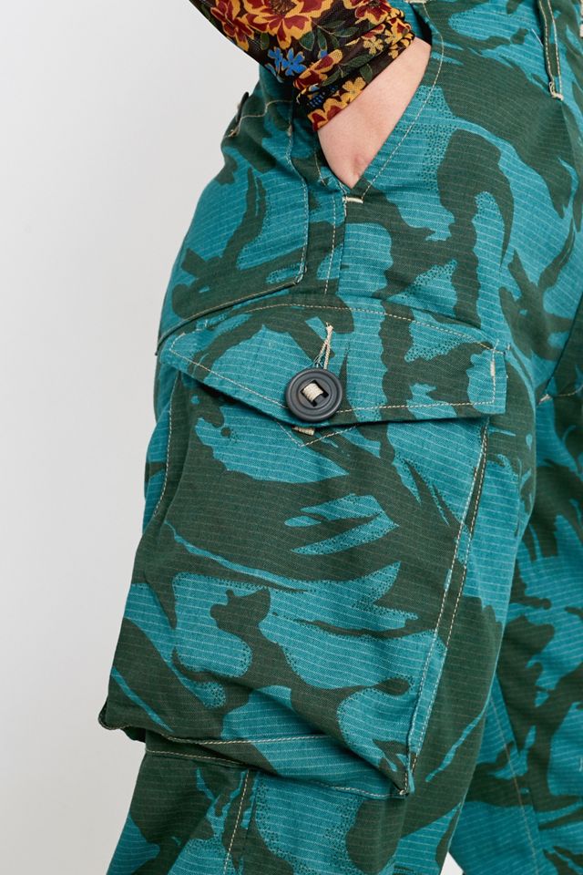 Urban Renewal Remade Pantaloni Camo Turchesi Overdyed #4