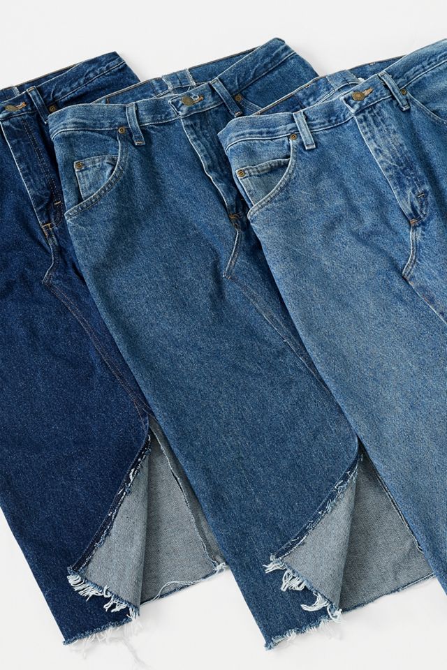 Urban Renewal Re-Made From Vintage - Jupe midi en denim #1