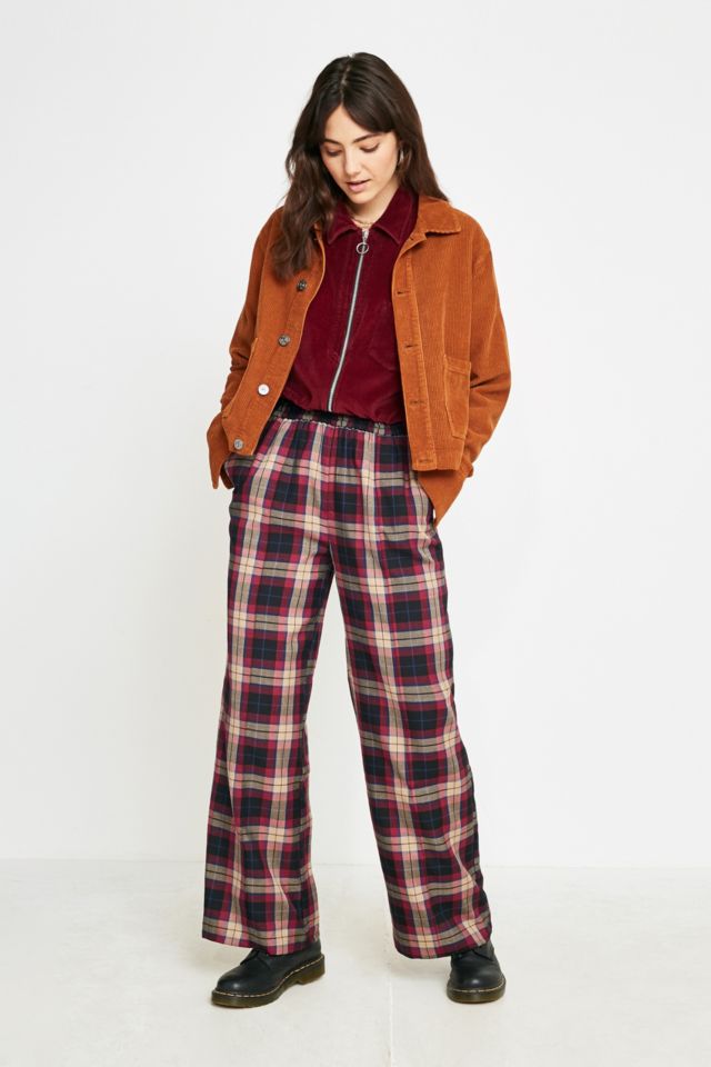 Urban outfitters best sale red plaid pants