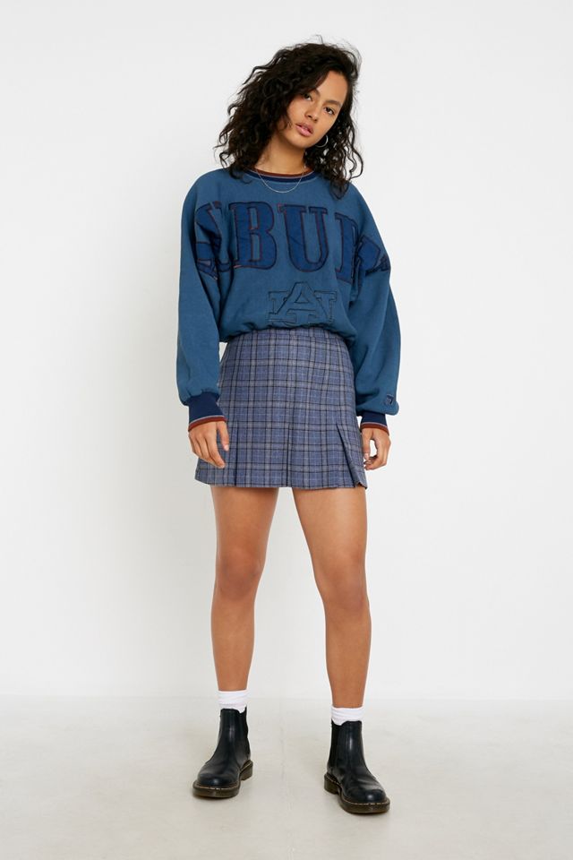 Urban Outfitters​​​​​​​ Archive - Jupe plissée à carreaux bleus Flo #2