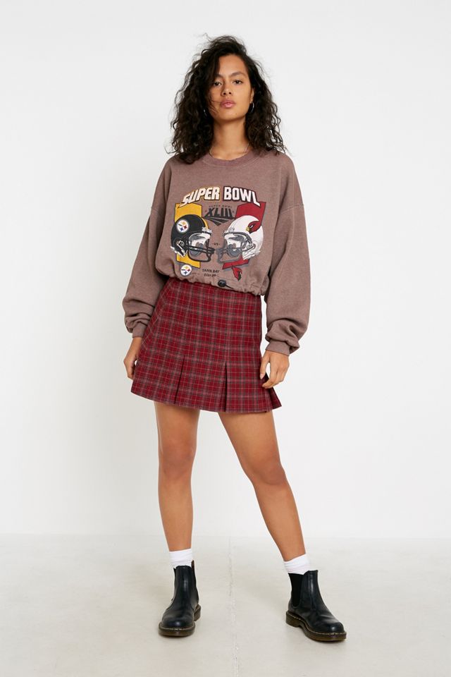 Urban Outfitters Archive - Jupe plissée à carreaux rouge Flo  #2
