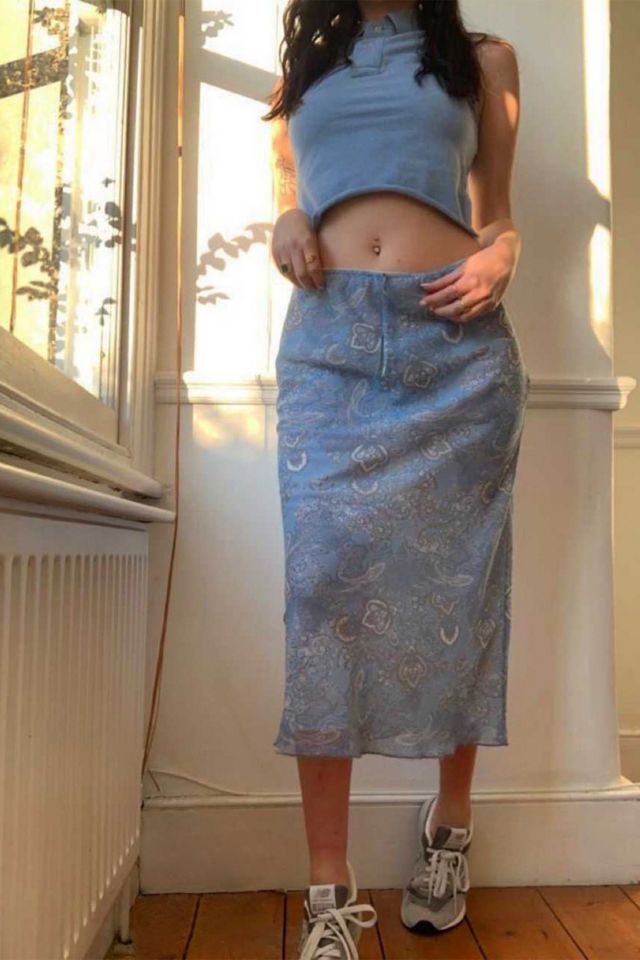 Blue skirt urban outfitters sale