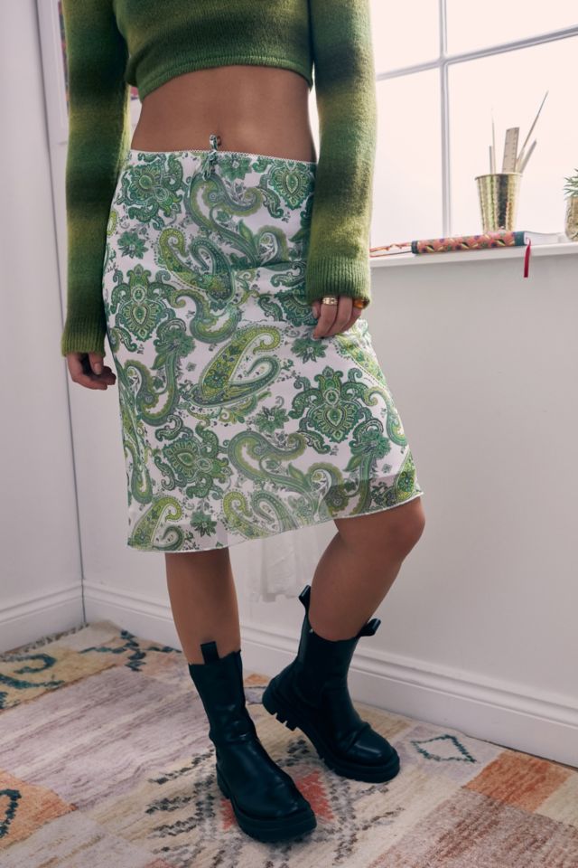 Urban outfitters outlet green skirt