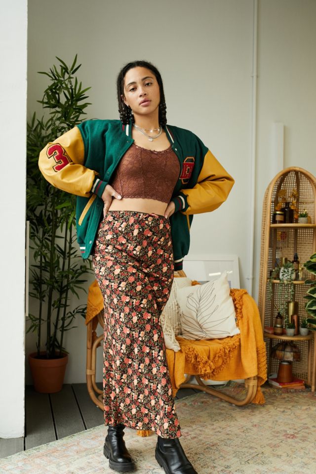 Urban outfitters floral outlet maxi skirt