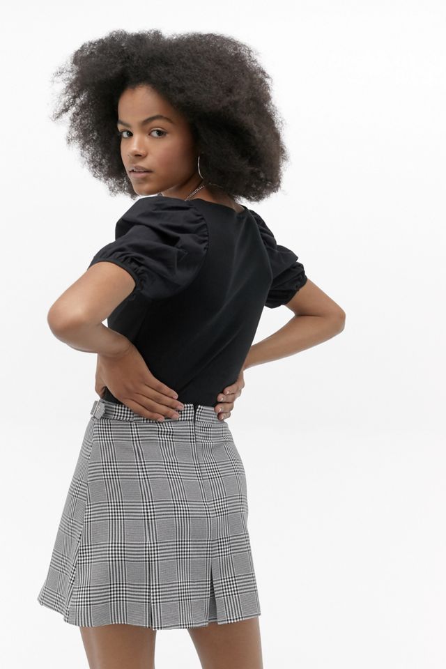 Urban Outfitters Archive - Jupe plissée grise à carreaux #3