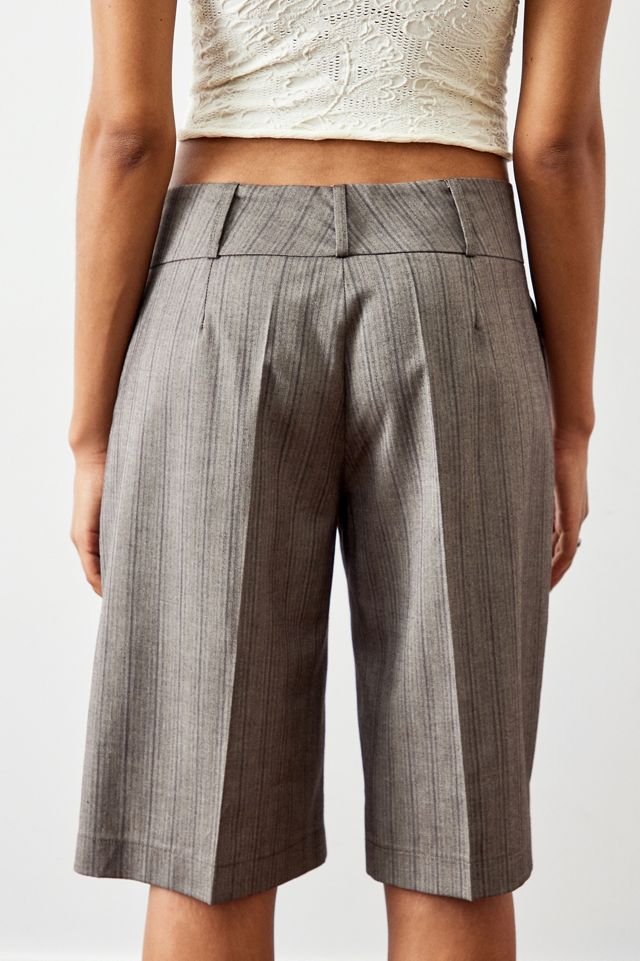 Archive At UO Brown Dad-Stripe Tail Shorts  #3