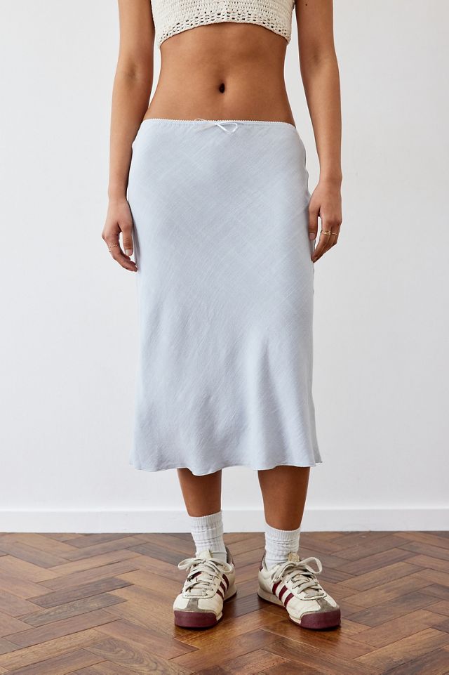 Archive At UO Blue Linen Mary-Kate Midi Gonna #1