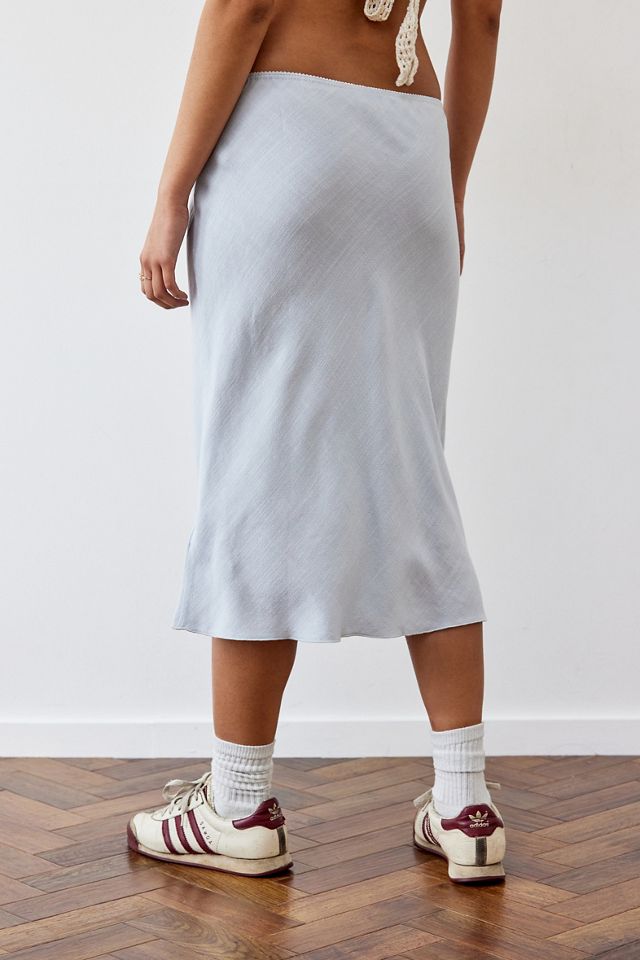 Archive At UO Blue Linen Mary-Kate Midi Gonna #3