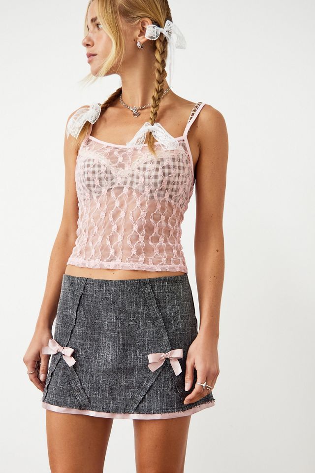 Archive At UO Lana Ribbon Mini Skirt  #3