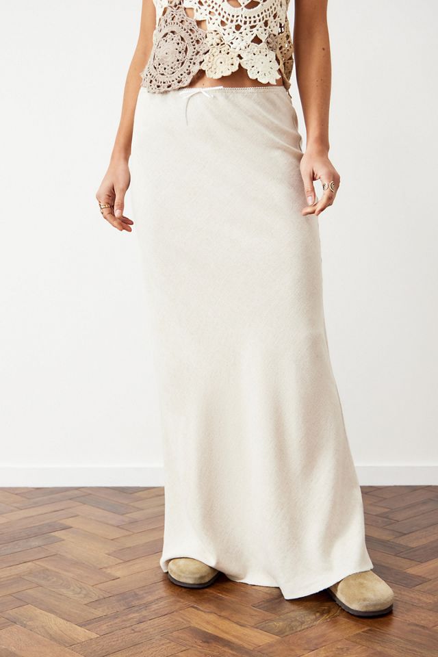 Archive At UO Lizzie Natural Linen Maxi Skirt #5