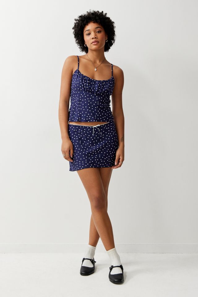 Archive At UO Polka Dot Mini Skirt Urban Outfitters UK