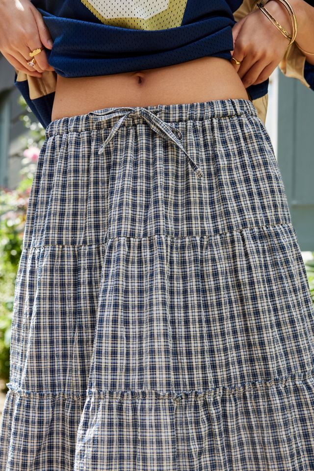 Archive At UO Randy Check Maxi Skirt #1