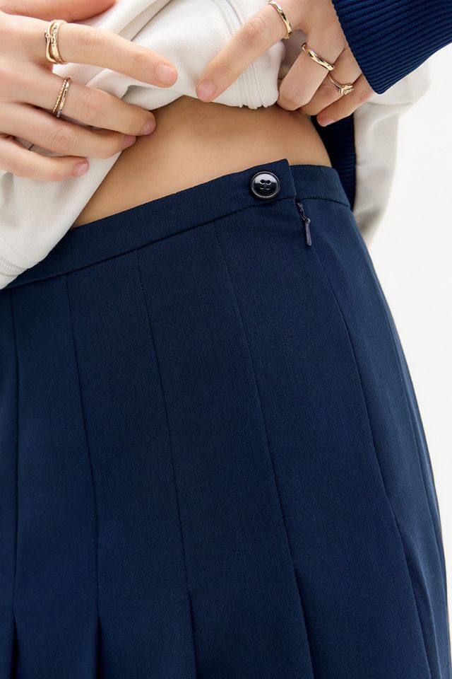 Archive At UO Jupe plissée bleu marine #2