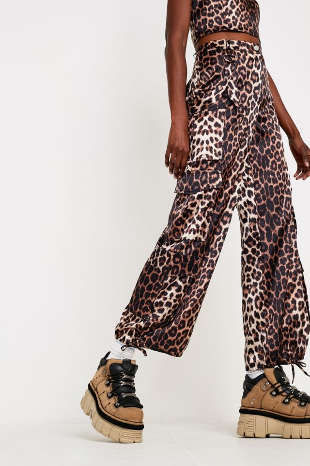 Urban outfitters sale leopard print trousers