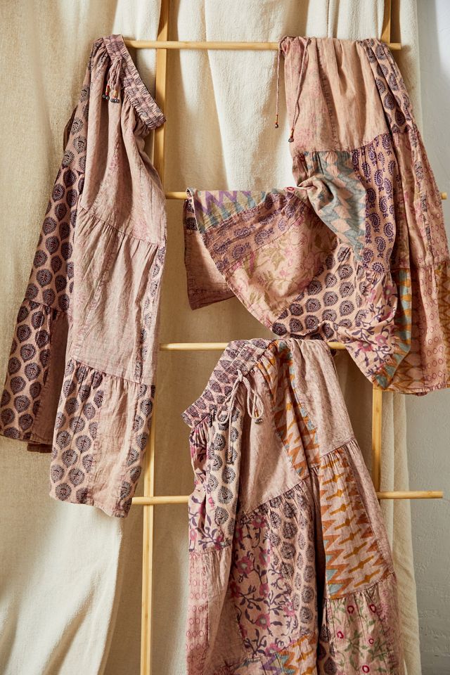 Archive At UO Pink Patchwork Maxi Skirt  #4