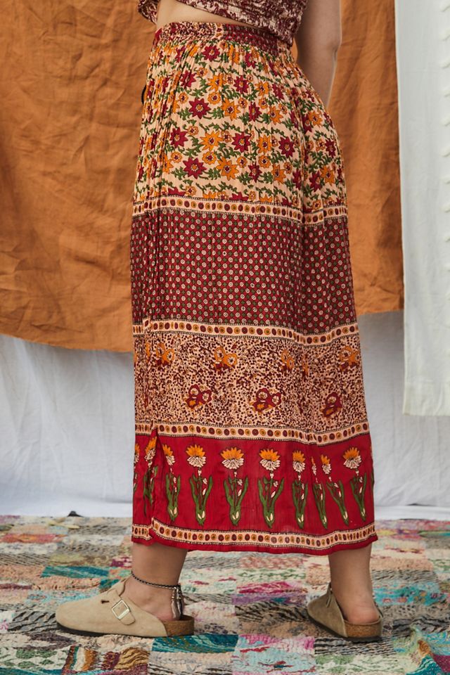 Urban Outfitters Archive Gonna Midi Rossa Stropicciata #2