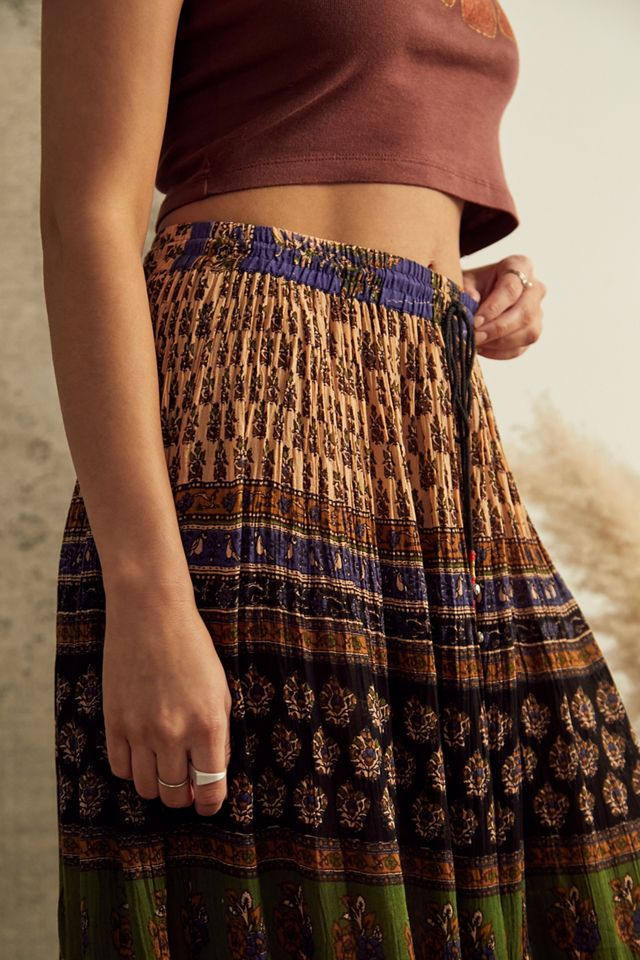 Urban Outfitters Archive Blue Crinkle Maxi Skirt  #2
