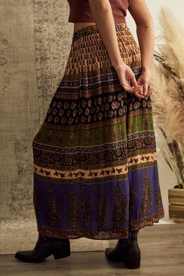 Urban Outfitters Archive Blue Crinkle Maxi Skirt  #3