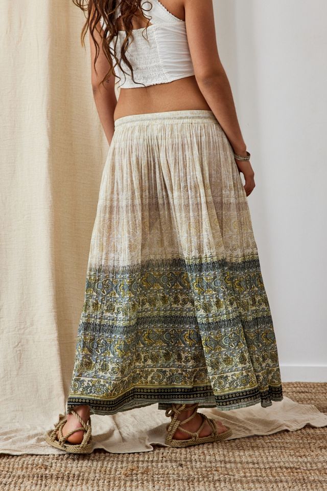 Archive At UO Crinkle Cotton Maxi Skirt  #3
