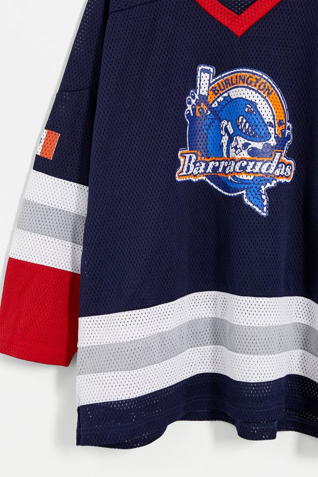 Urban Renewal Vintage Blu Oversize Hockey Jersey T-Shirt #2