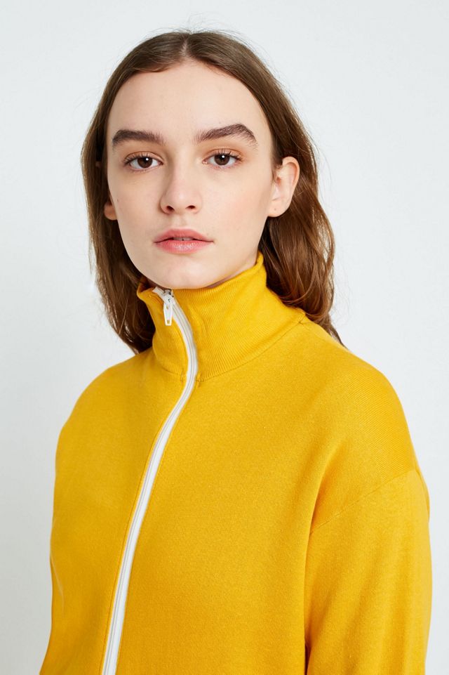 Urban Renewal Vintage Surplus Yellow Zip-Up Track Jacket #1