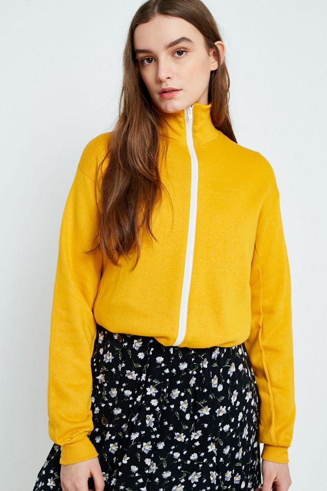 Urban Renewal Vintage Surplus Yellow Zip-Up Track Jacket #2