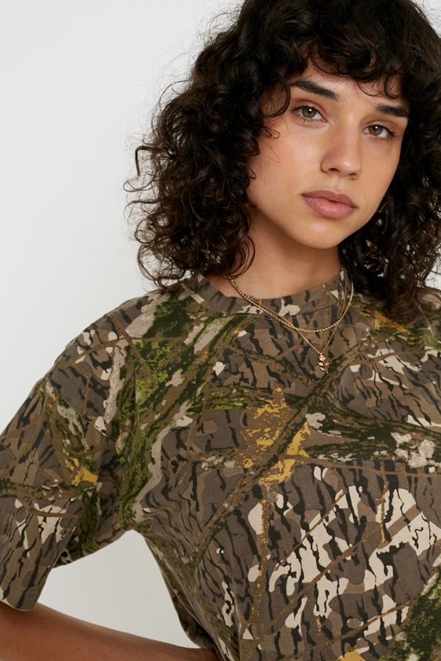 Urban Renewal Salvaged Deadstock Woodland Camo T-Shirt #1