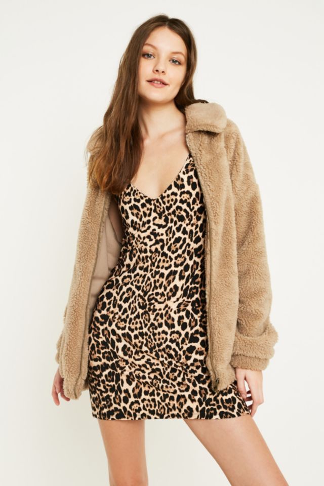 Cheetah print 2025 dress urban outfitters